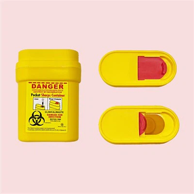 Plastic Medical Needle Box Pocket